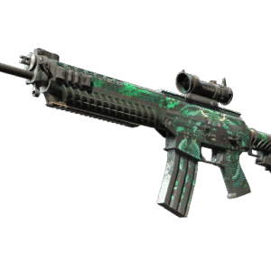 SG 553 | Dragon Tech (Battle-Scarred)