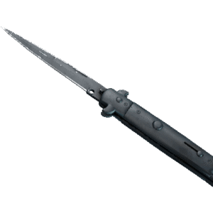 ★ Stiletto Knife | Night Stripe (Well-Worn)