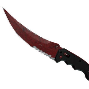 ★ Flip Knife | Crimson Web (Well-Worn)