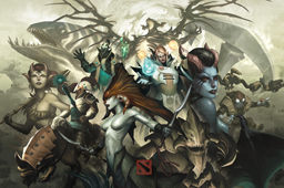 Buy Dota 2 loading screen Caucus of Heroes skin